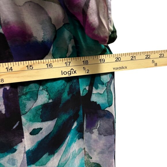 Anthropologie Womens Flutter Sleeve Floral Mini Dress Size Small Multicolor - Picture 8 of 9